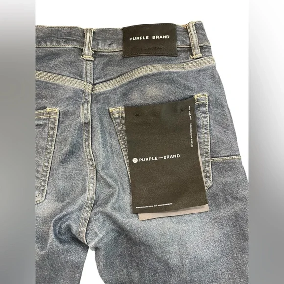 Purple Brand Men's Patchwork Washed Jeans - Picture 4 of 5